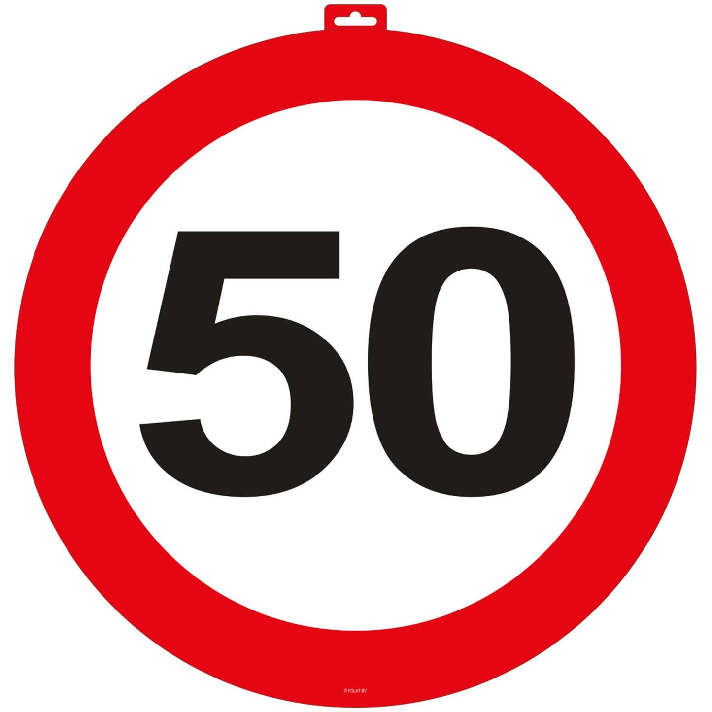 Verkeersbord 50 jaar Groot