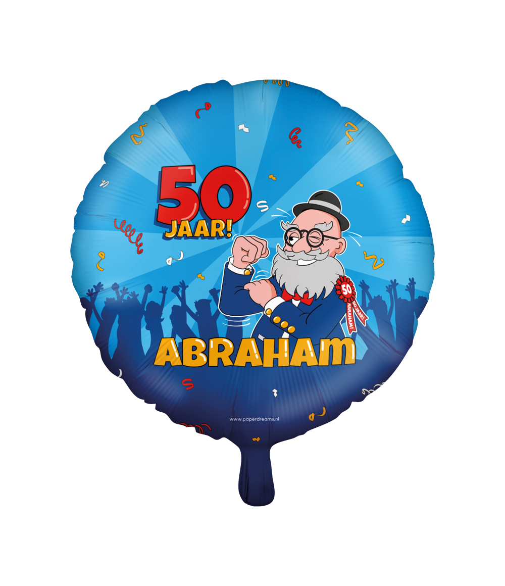 Folieballon Abraham cartoon