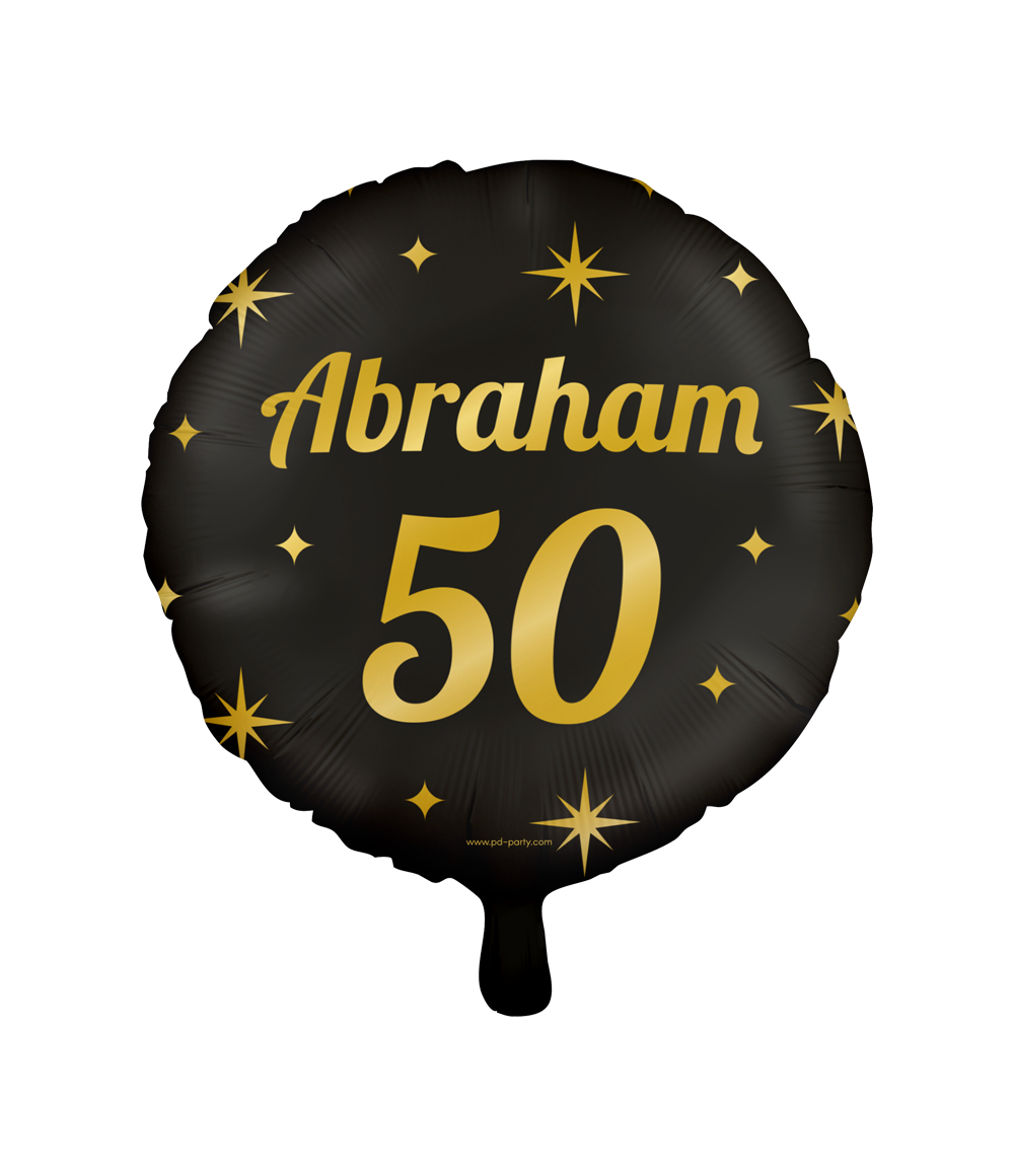 Folieballon Abraham 50 jaar