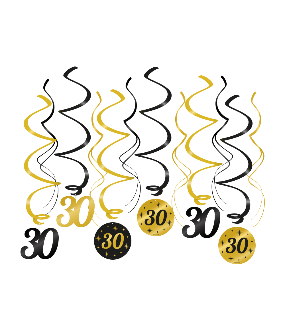 Classy Swirl decoratie 30 jaar