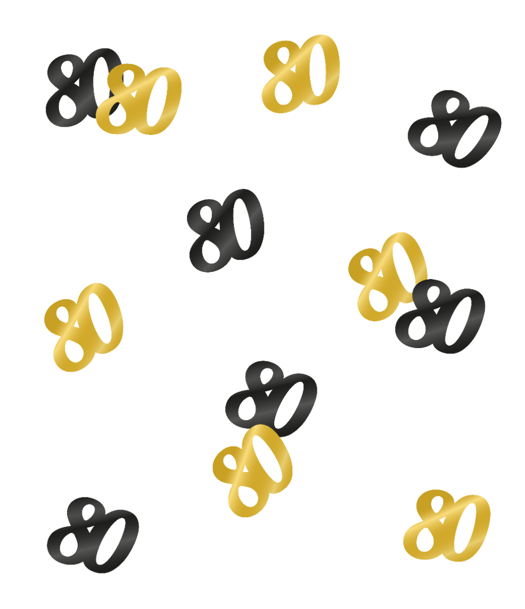 Classy Confetti 80 jaar
