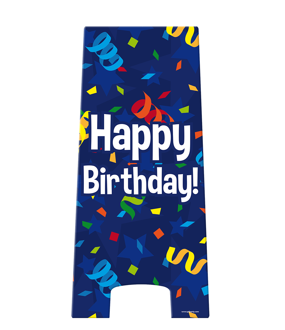 Warning Sign Happy Birthday