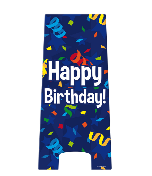 Warning Sign Happy Birthday