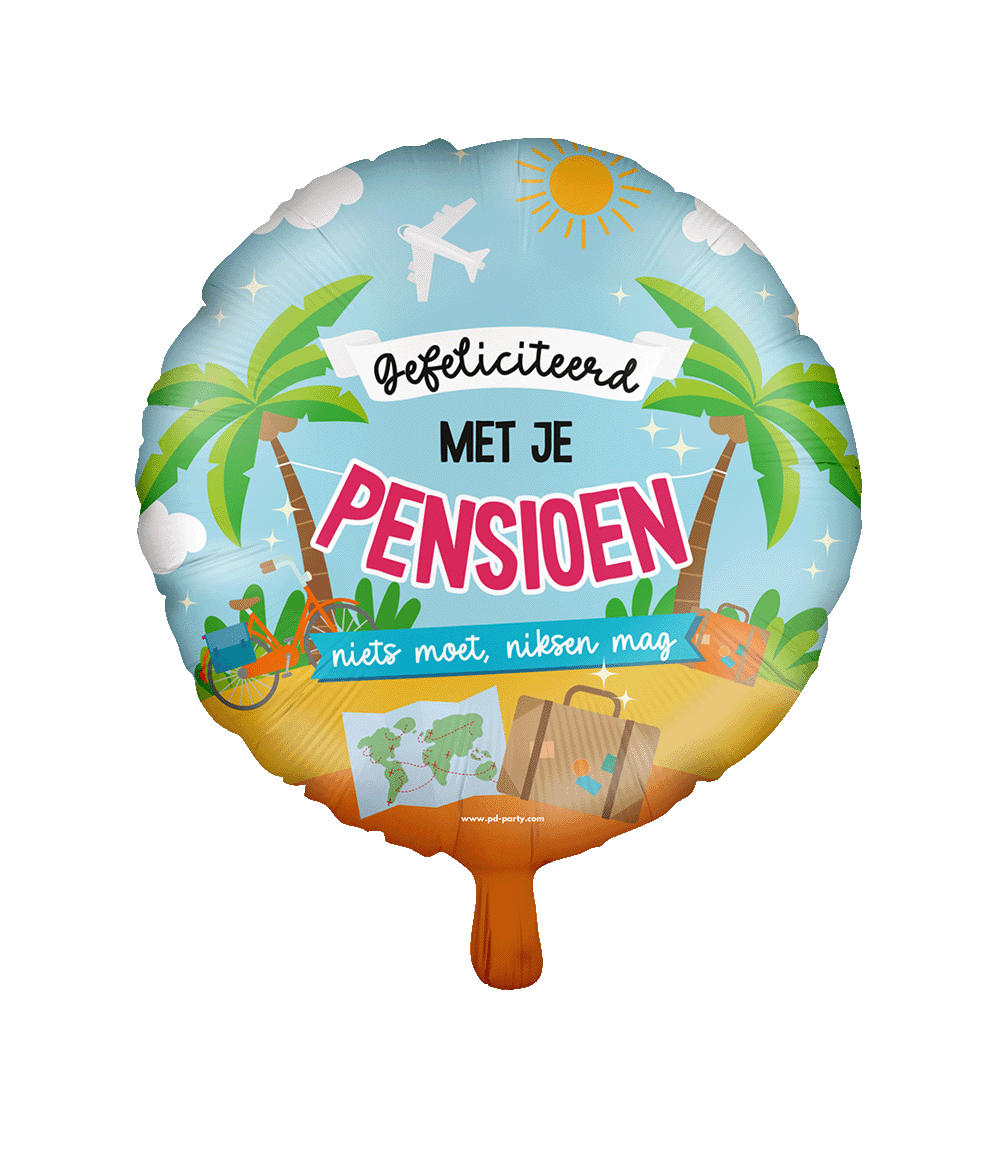 Folieballon Gefeliciteerd Pensioen