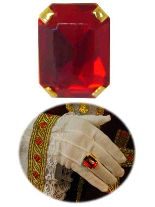 Sinterklaas Ring goud / rood