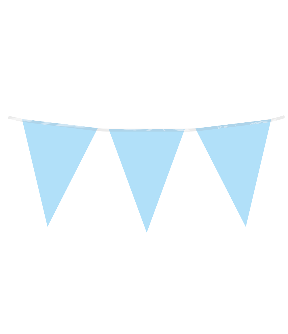 Vlaggenlijn Jongen babyblauw