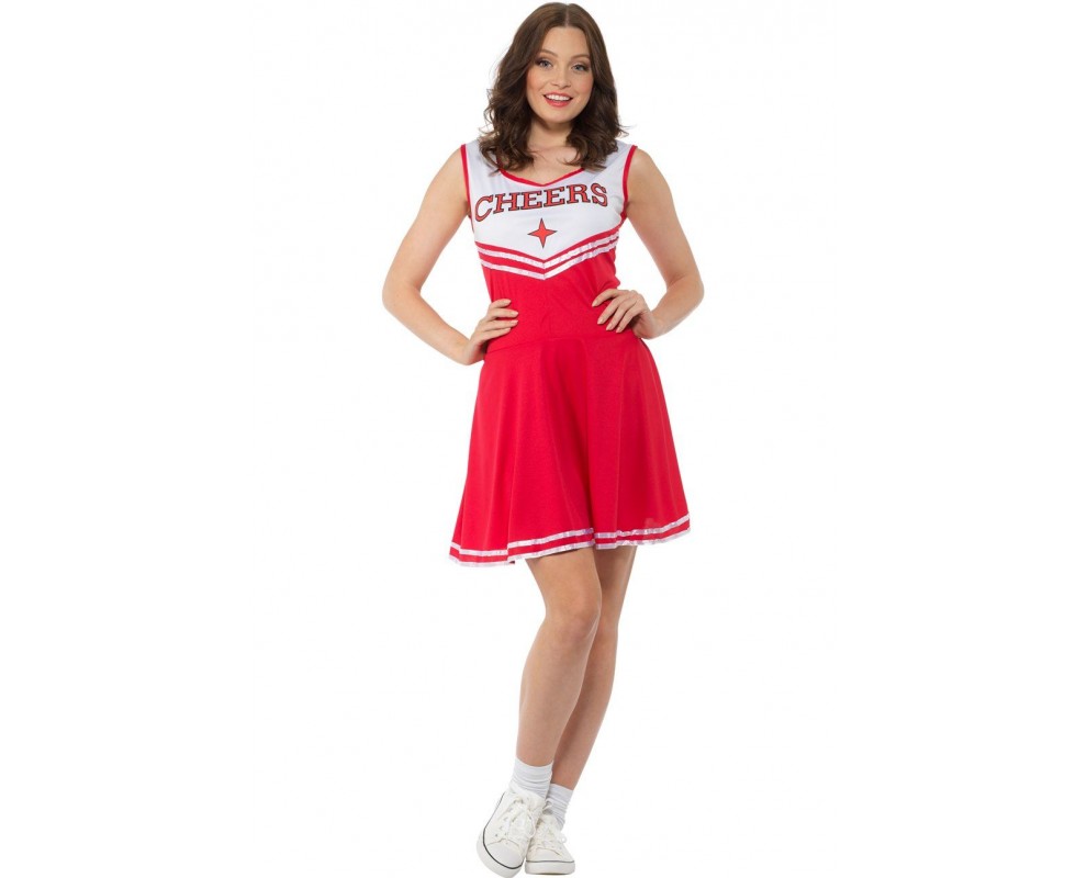 terrorist Harden Vergelding Cheerleader Jurk rood maat XS | Rood Cheerleader jurkje | De Goede Keus