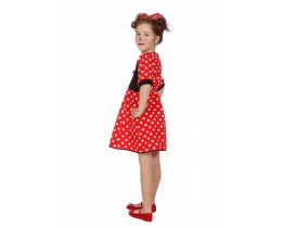 propeller Bijdragen Alternatief Minnie Jurk maat 140 | mooi rood Minnie Mouse jurkje | De Goede Keus