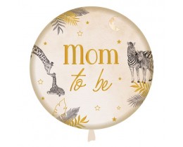 Folieballon Mom to Be Safari