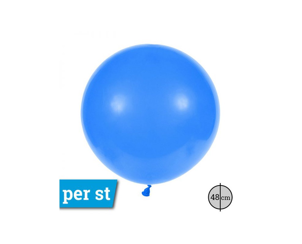 Reuze Ballon blauw 48 cm