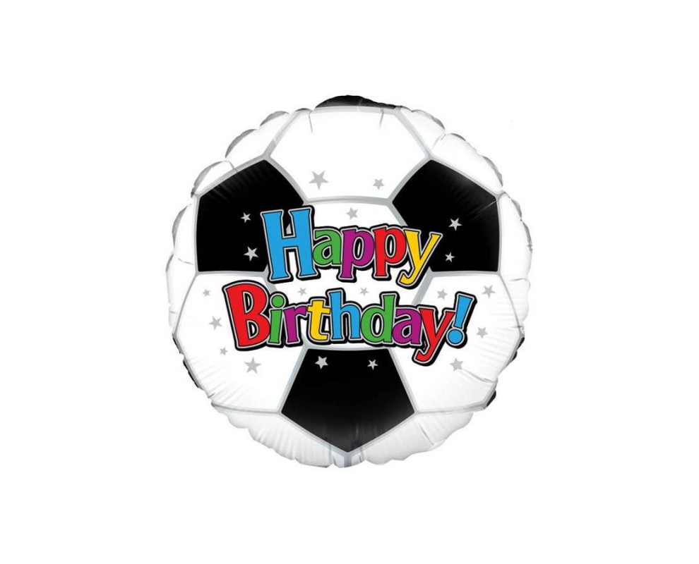 aanbidden Ochtend voorzien Folieballon Happy Birthday voetbal ballon Feestwinkel De Goede Keus