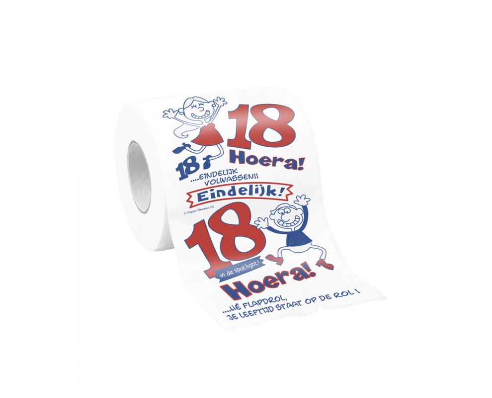 Toiletpapier 18 jaar