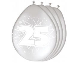Ballonnen 25 zilver