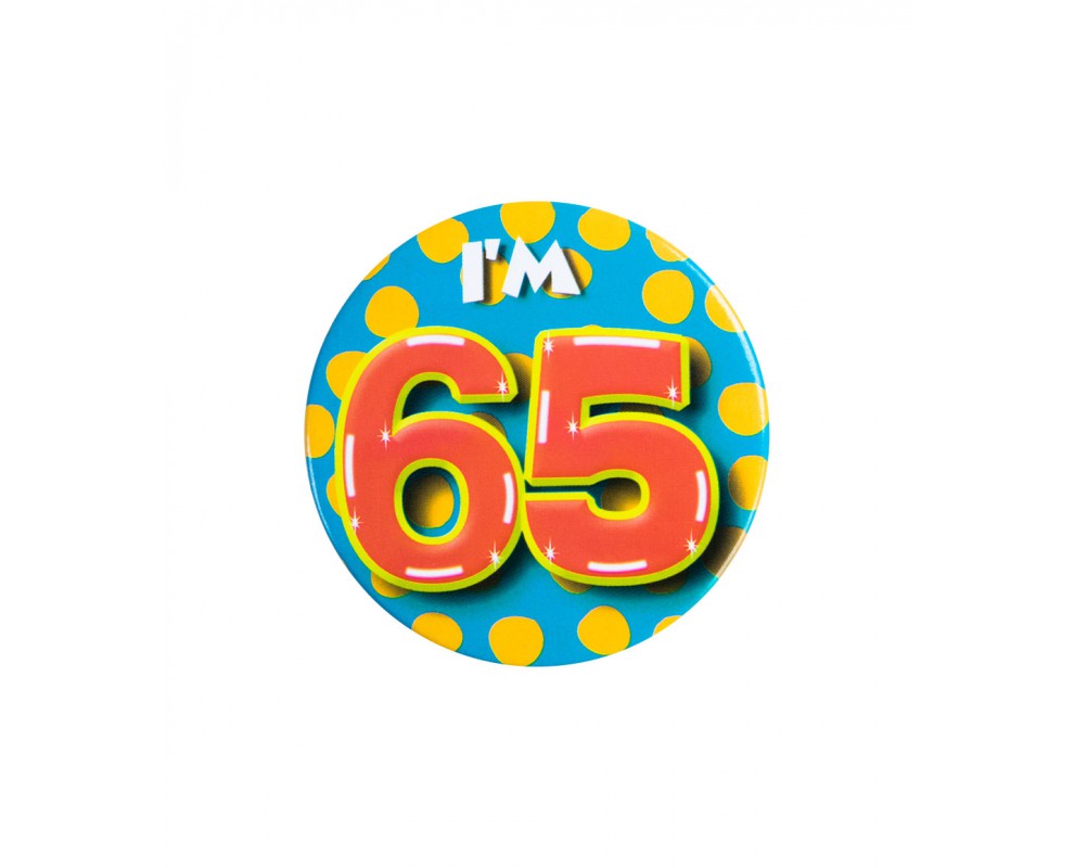 Button 65 jaar