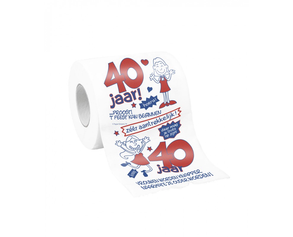 Toiletpapier 40 jaar Vrouw