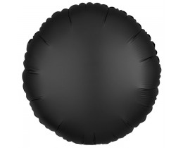 Folieballon Rond Onyx zwart