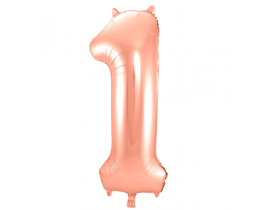 Grote Folieballon 1 rosé goud