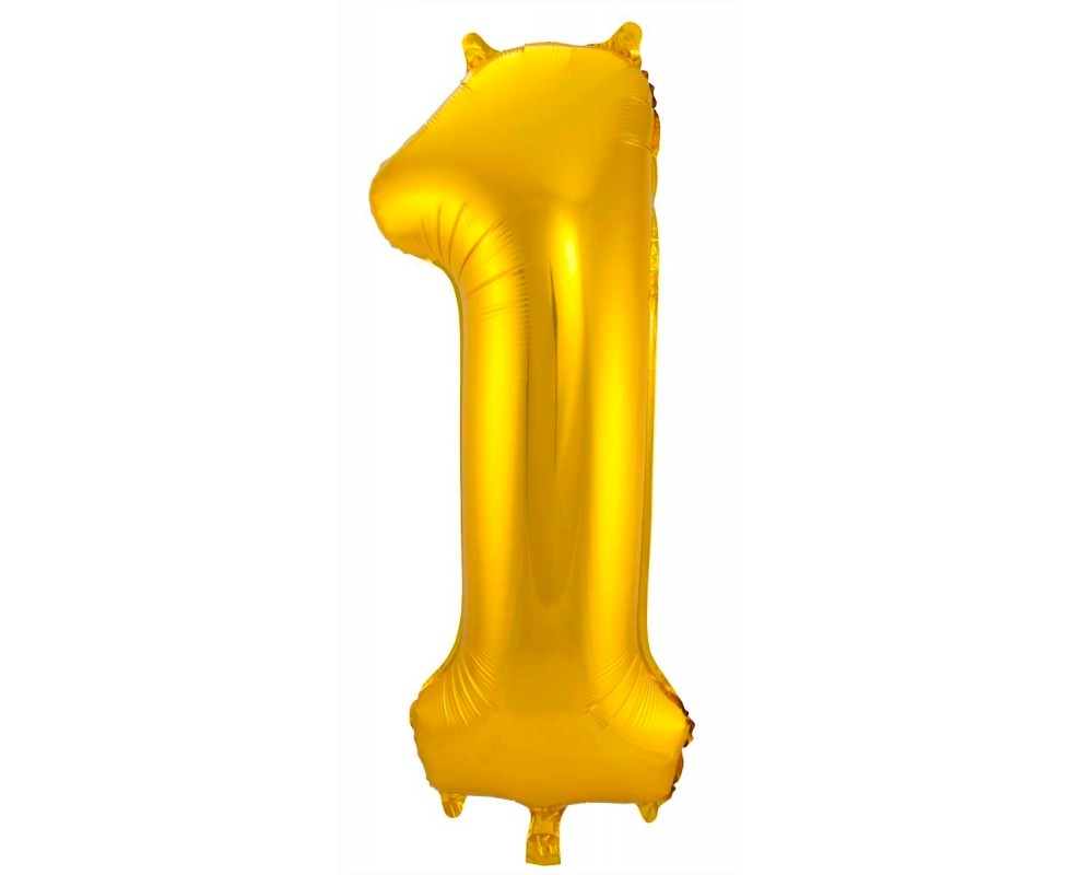 Grote Folieballon 1 goud