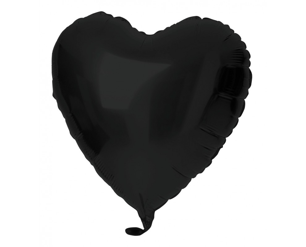 gat woede donderdag Folie ballon mat zwart Hart | Grote zwarte hart ballon | De Goede Keus