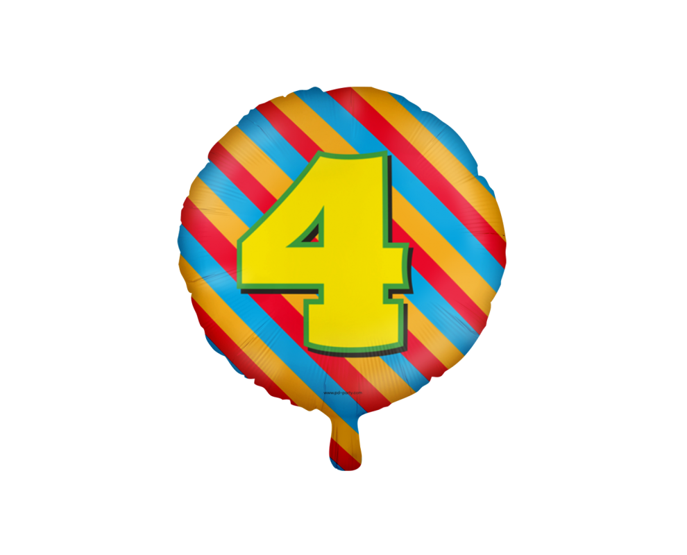 Happy Folieballon 4 jaar