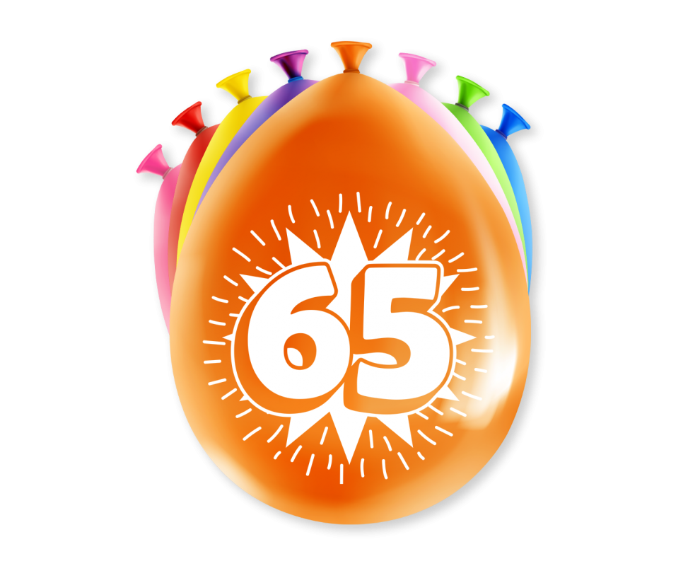 Saai Sneeuwwitje Pence Ballonnen 65 jaar | Cijfer Leeftijd Verjaardag ballon | De Goede Keus