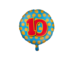 Happy Folieballon 10 jaar