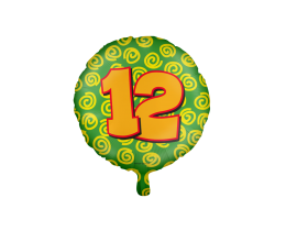 Happy Folieballon 12 jaar