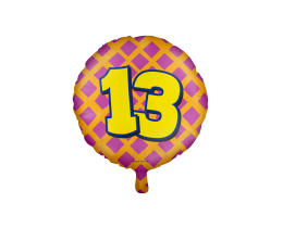 Happy Folieballon 13 jaar