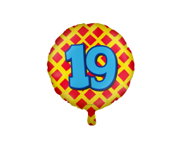Happy Folieballon 19 jaar