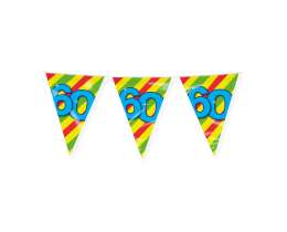 Vlaggenlijn Happy Party 60 jaar