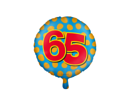 Happy Folieballon 65 jaar