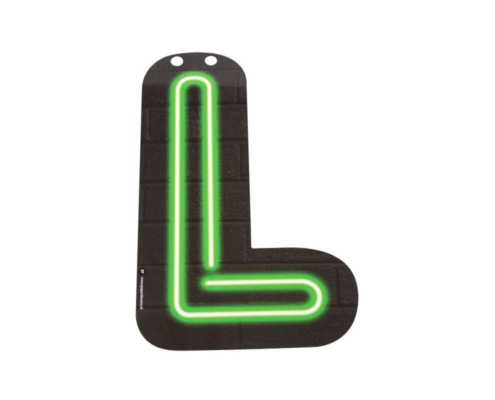 klein Ironisch Barmhartig Neon Letter L | Zelf slinger Feest Versiering combineren | De Goede Keus