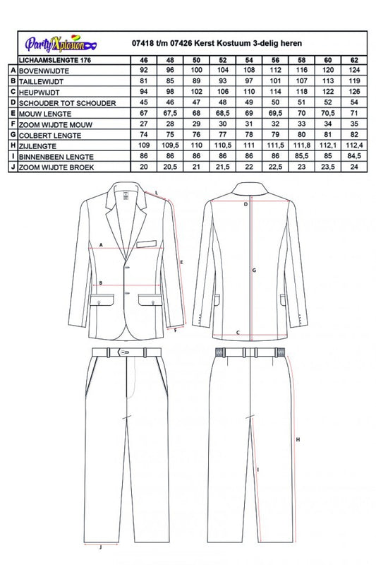 Kerst Kostuum maat 56