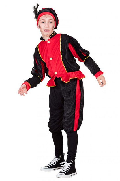Kinder Pietenpak Rood Zwart 4-6 jaar
