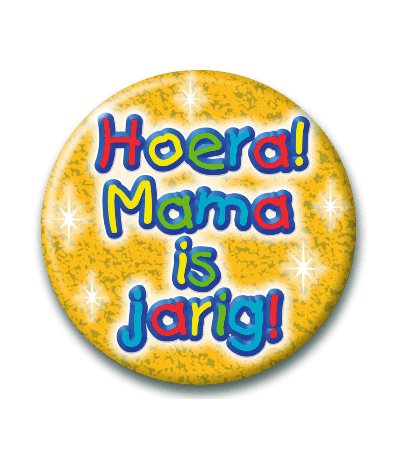 Button Mama jarig