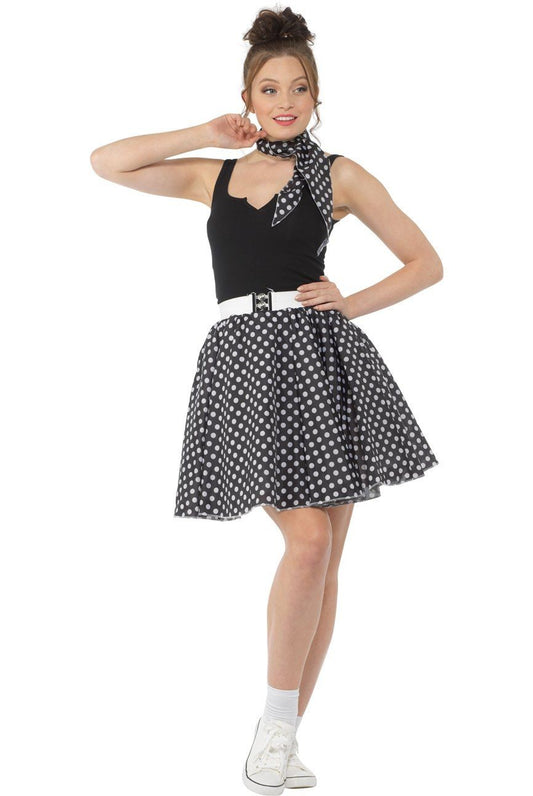 Polka Dot rokje Zwart