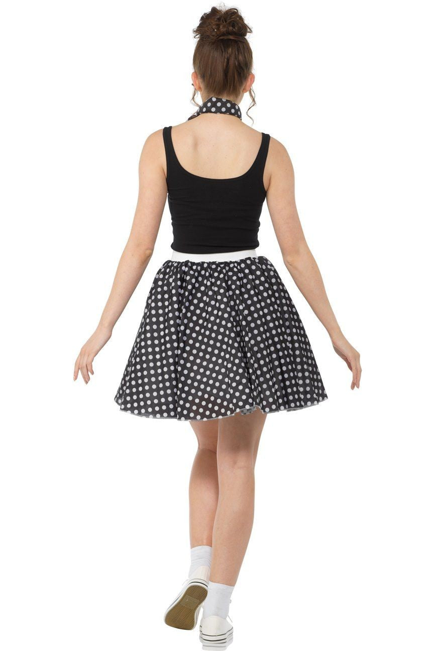 Polka Dot rokje Zwart