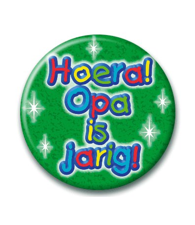 Button Opa jarig