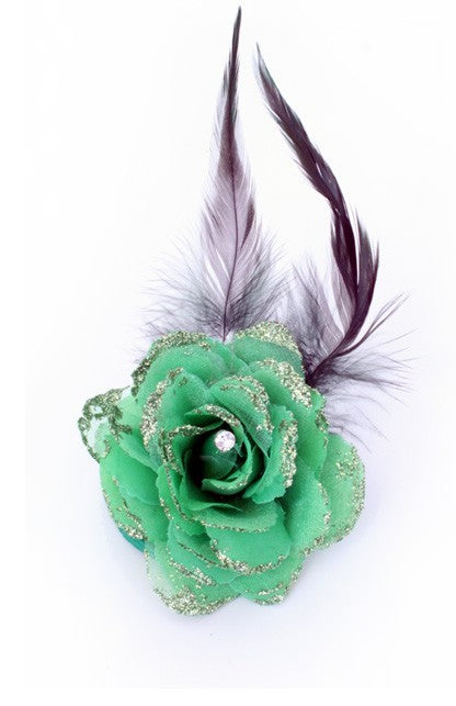 Bloem met Veer groen