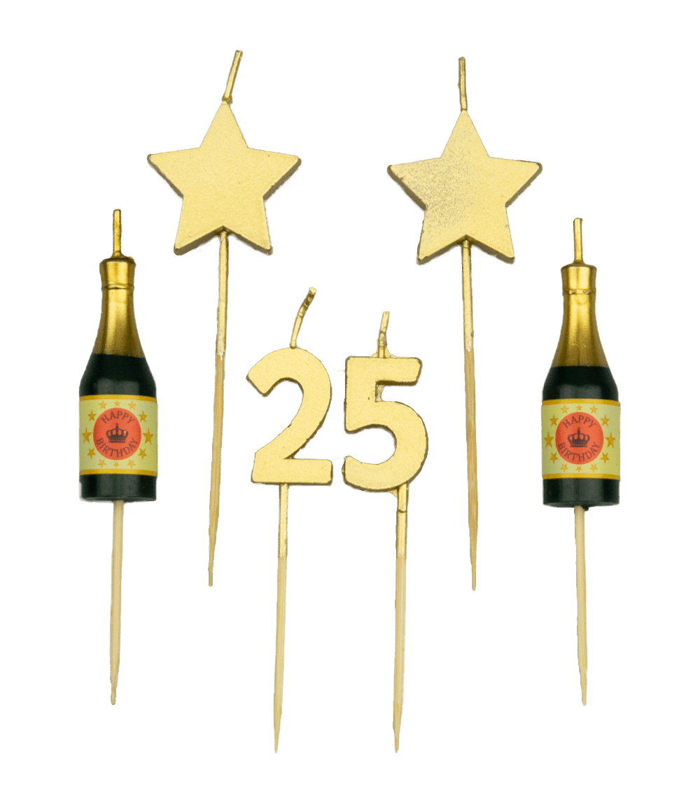 Taartkaarsjes 25 jaar