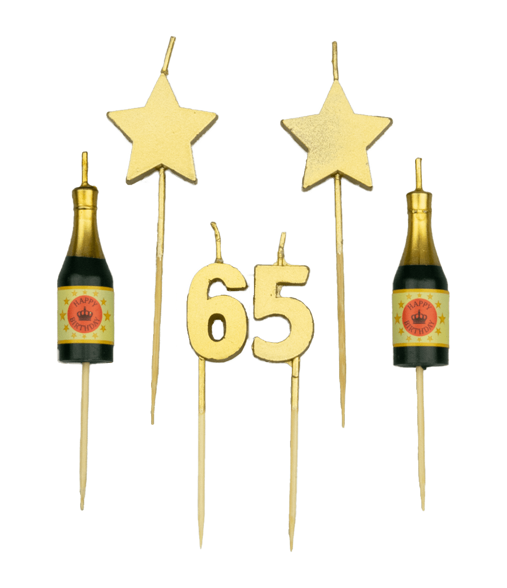Taartkaarsjes 65 jaar