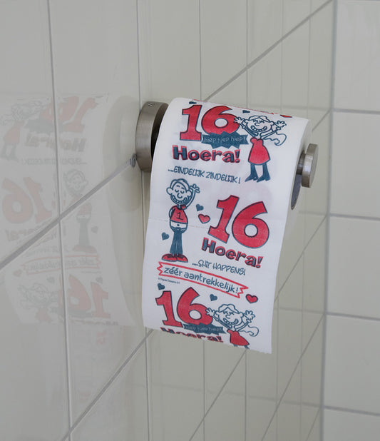 Toiletpapier 16 jaar