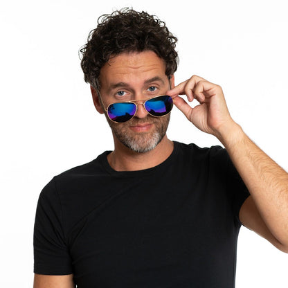 Pilotenbril Spiegelglas regenboog