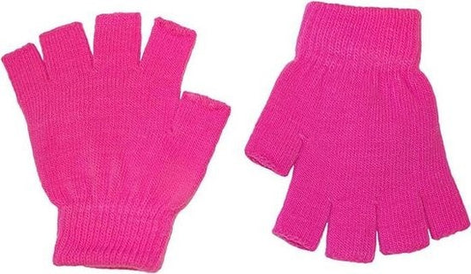 Vingerloze Handschoen Neon Roze