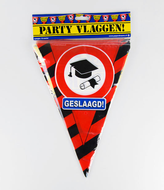 Vlaggenlijn Geslaagd Verkeersbord