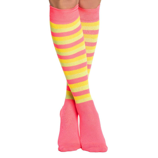 Kniekousen Neon Roze Geel Groen