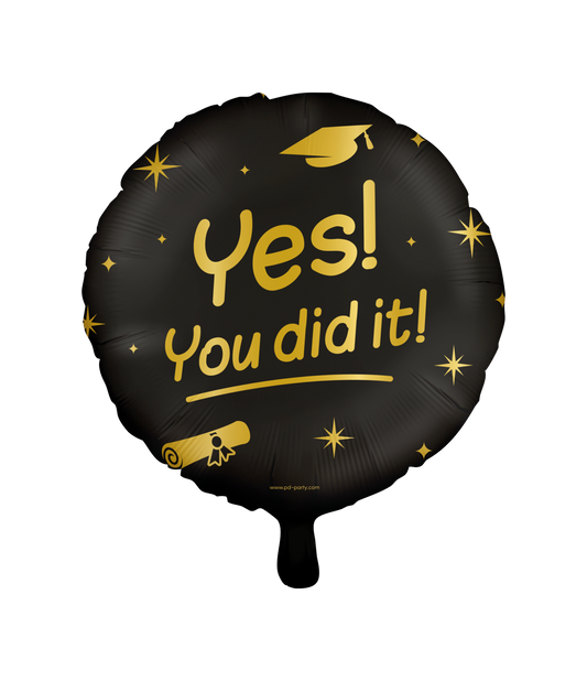 Classy Folieballon You did it