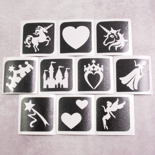 Grimas Tattoo Stencil set Prinses