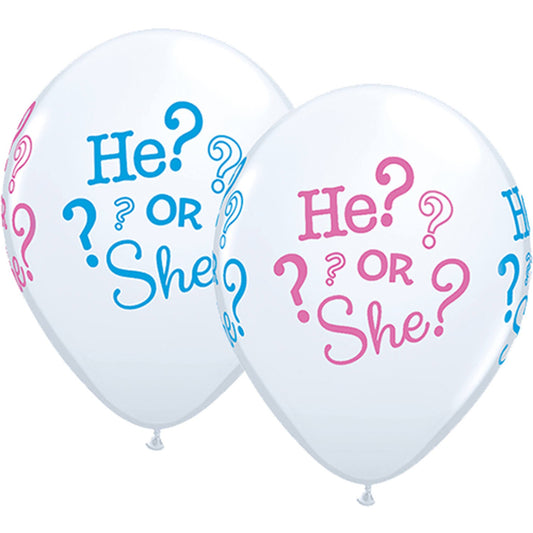 Ballon Gender Reveal wit (25st)