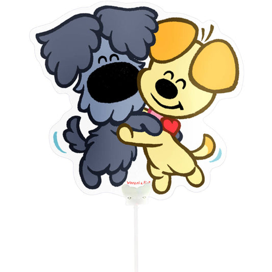 Folieballon Woezel en Pip